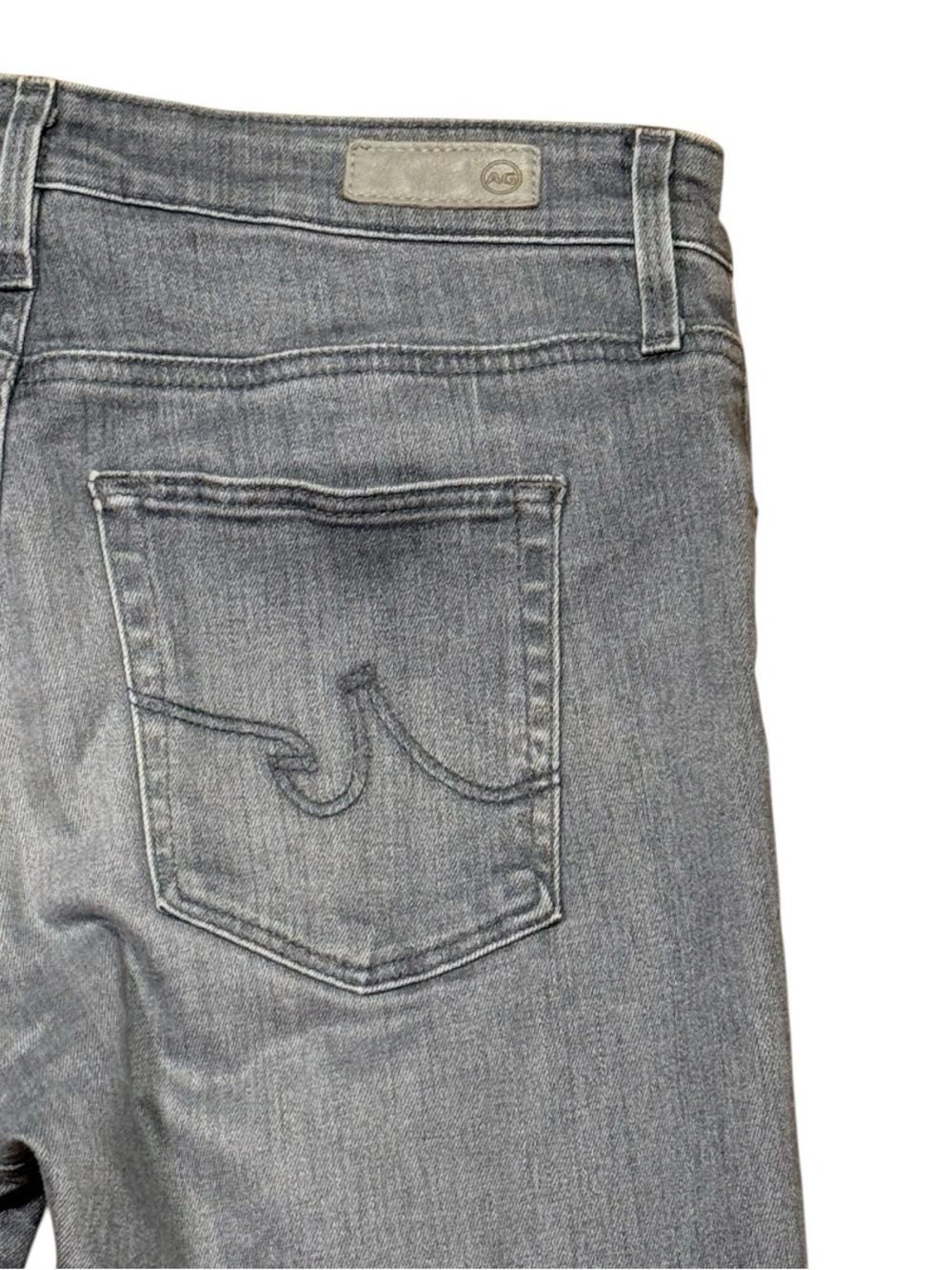 AG Farrah High Rise Skinny Jeans Metro Gray Wash Size 28R - Picture 7 of 13